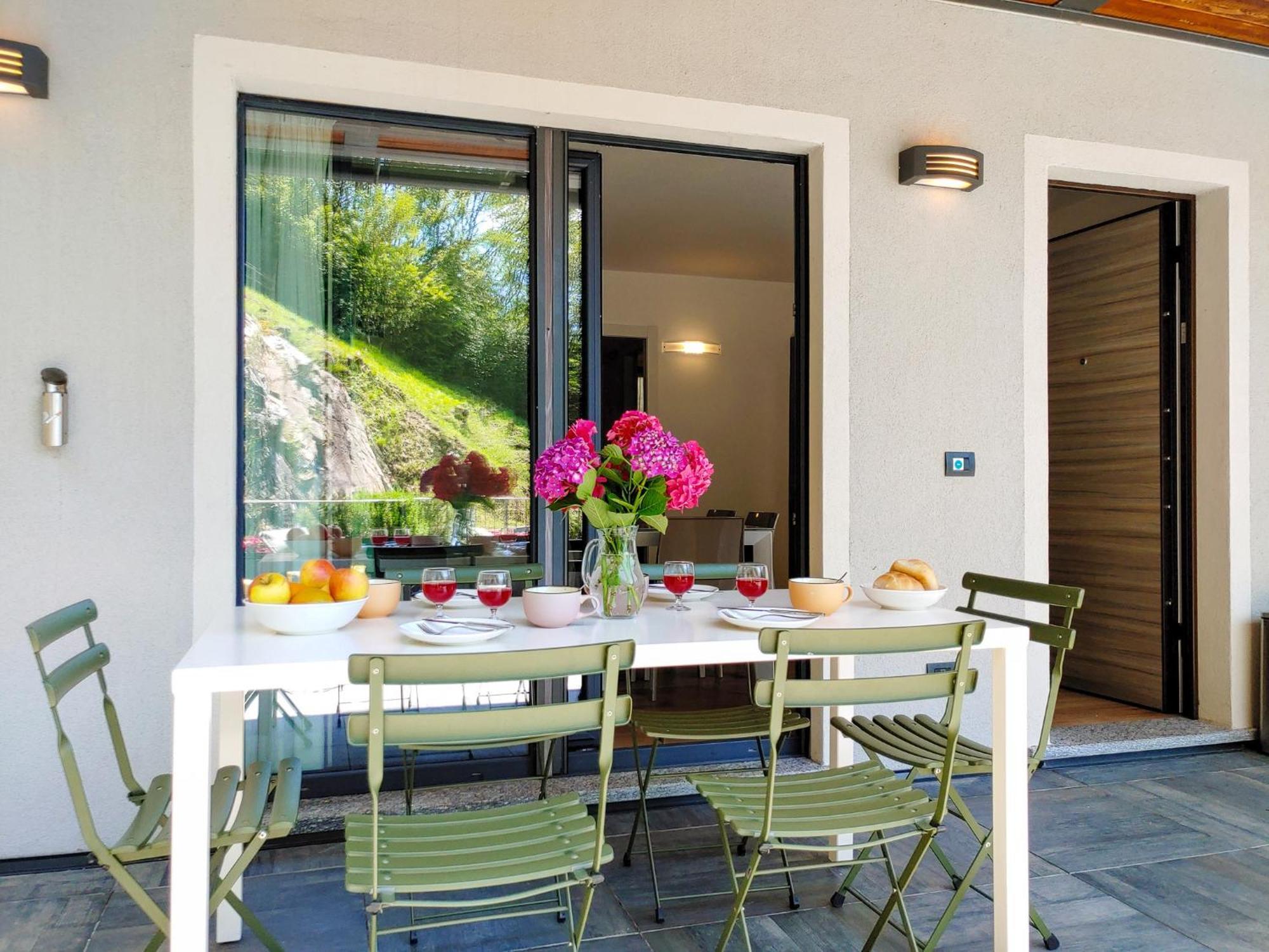Dascio Vita See Ferienwohnung Mit Dachterrasse Bagian luar foto